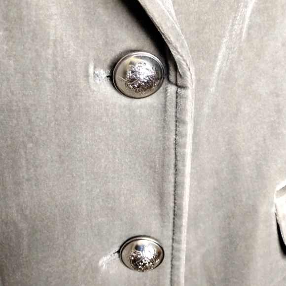 Chadwicks Velour Blazer Size 10 Party Cocktail Holiday Feminine Stretch Jacket - Picture 5 of 9